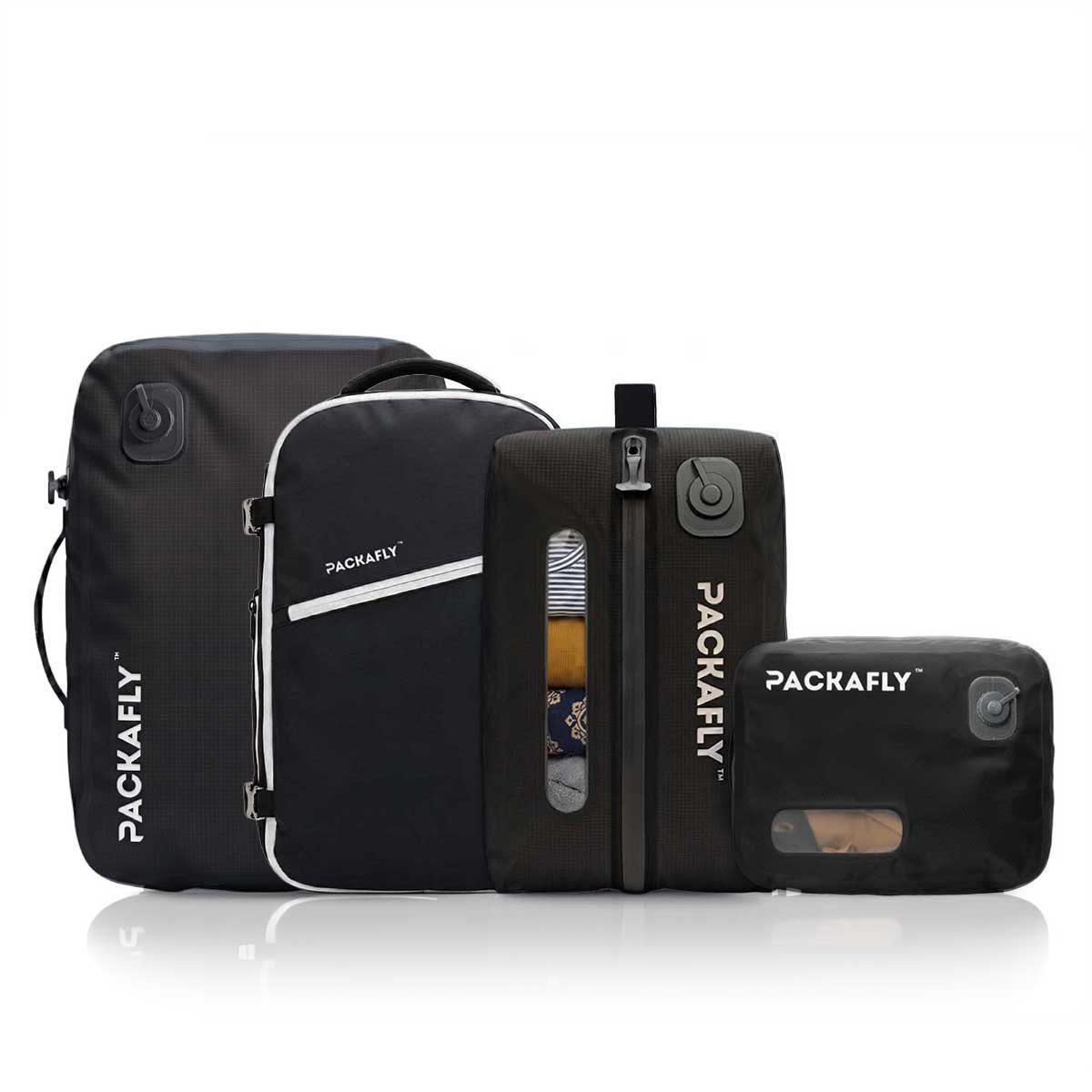 Obsidian / 12L+20L+30L Vacuum Bag - Pitch Black