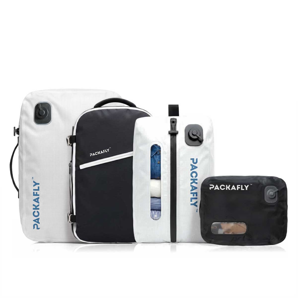 Obsidian / 12L+20L+30L Vacuum Bag - Glacier White