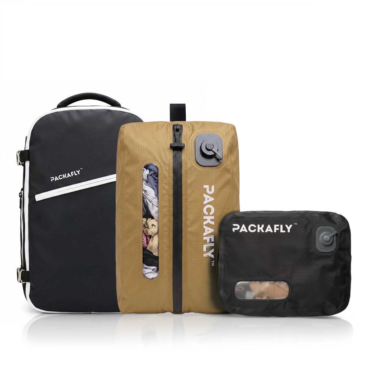 Obsidian / 12L+20L Vacuum Bag -  Desert Sand