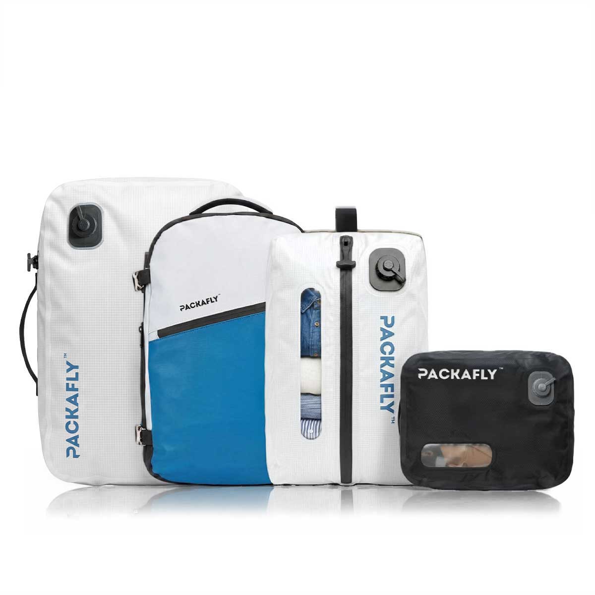 Pacific Blue / 12L+20L+30L Vacuum Bag - Glacier White