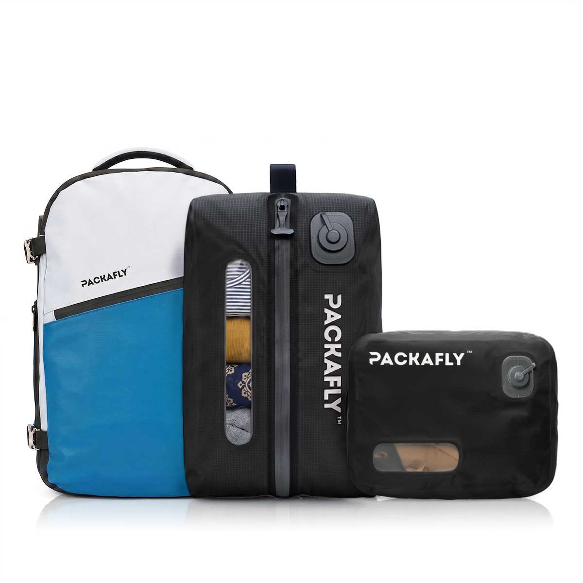 Pacific Blue / 12L+20L Vacuum Bag - Pitch Black
